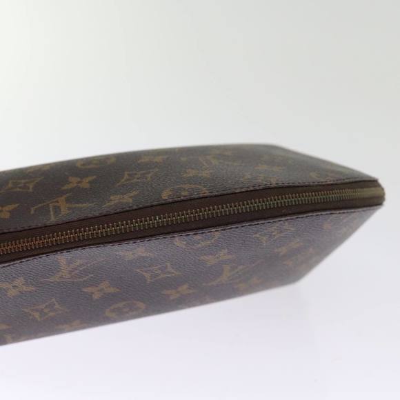 LOUIS VUITTON Monogram Trousse Demi Ronde Cosmetic Pouch M47520 LV Auth 76034 - Picture 5 of 16